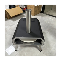 Four à pizza rotatif moderne en acier inoxydable de 12 pouces, à gaz propane Eureka, pour extérieur, autoportant, pour usage domestique, hôtelier et automobile