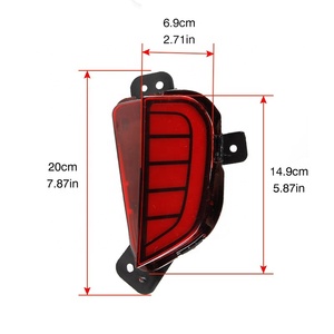 Luces Traseras LED para Suzuki <span class=keywords><strong>Ignis</strong></span> 2016 2017 2018 2019, Reflector de Parachoques Trasero, Accesorios de Lámpara Trasera de Conducción, 12V, Impermeables - Product Image 3