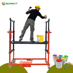 Échafaudage mobile électrique autopropulsé, portable et pliable, échafaudage élévateur pour électricien - Product Image 1