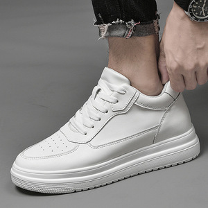 2026 Spring New Arrival Men's High Top <b>Shoes</b> PU Mesh Upper Breathable Comfortable Lace-up Campus Student Outdoor Walking Casual - Product Image 3