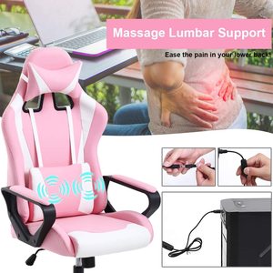 VANBOW Cheap Price Adult <strong>pink</strong> Korea Gaming Office <strong>Chair</strong> with Nylon Fixed Armrest - Product Image 2