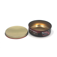Boîte de étain Antique vide pour cosmétique, récipient en étain, pour ranger de la pâte de vernis à la cire