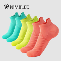 Offres Spéciales Chaussettes Courtes de Course en Coton pour Hommes, Décontractées, Athlétiques, Invisibles, à Motif en Maille, Personnalisables, Marque OEM