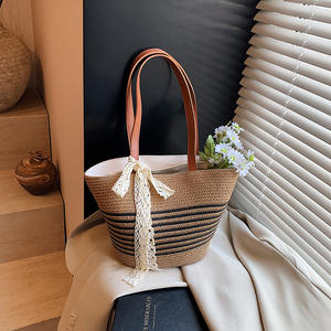 ¡Novedad de 2025! Bolso tejido de paja de gran capacidad, bolso de playa, bolso de hombro para mujer - Product Image 3