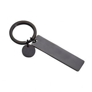 Wholesale Custom Stainless Steel Keychain Blanks Strip Mirror Polished DIY Engraving Keyring <b>Bar</b> 4 Color for Promotional Gifts - Product Image 6