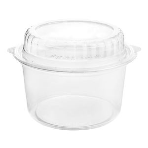 57 oz de dos piezas a prueba de fugas de plástico PET seguro restaurante contenedores de almacenamiento de alimentos cajas de ensalada de fideos reciclables - Product Image 2