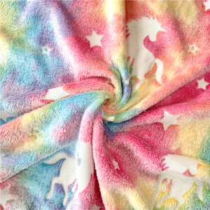 Chăn Nỉ Mỏng Siêu Mềm Cho Trẻ Em Chăn Ném Họa Tiế<span class=keywords><strong>t</strong></span> Ngựa Cầu Vồng Chăn Dạ Quang - Product Image 2