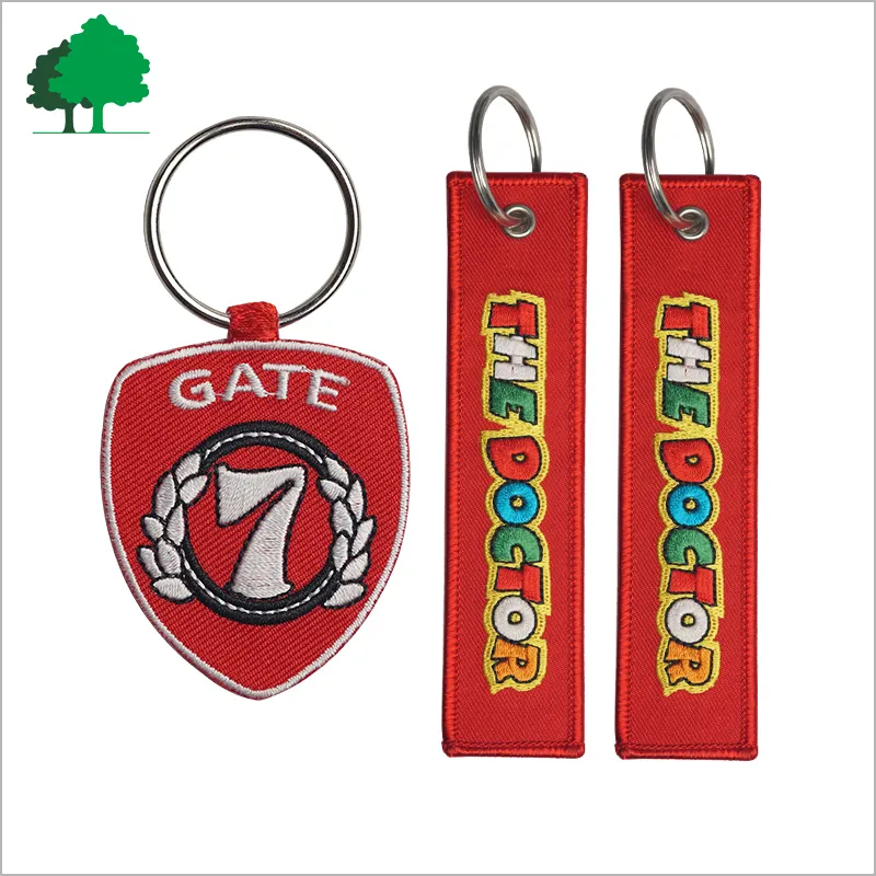 Cheap Keychain Direct Factory Custom High Quality Cheap Promotional Gifts Keychain Embroidery