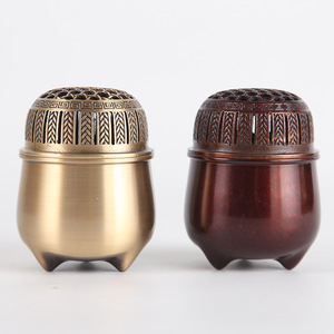 Tongpu Craftsman Pure <b>Copper</b> Incense <b>Cup</b>, Sandalwood Incense Burner, Indirect Incense Burner, Antique Incense Burner - Product Image 1