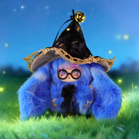 Jouet en peluche sorcière magique, boîte mystère, poupée en peluche mignonne à grandes oreilles, figurine de collection surprise, ornement de bureau Kawaii, cadeau