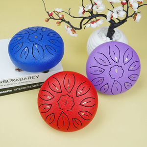 Tambor de Lengüetas de Acero de 6 Pulgadas y 11 Notas, Handpan Portátil para Principiantes y Meditación, Sonido Etéreo para <span class=keywords><strong>Yoga</strong></span> y Actuaciones - Product Image 1