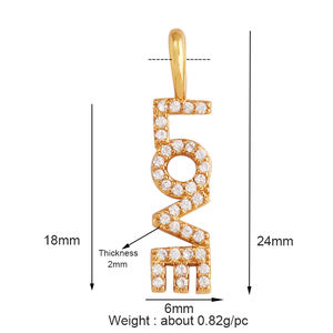 Nuevo Fine LOVE KISS BABY ANGEL <span class=keywords><strong>DEAR</strong></span> <span class=keywords><strong>MAMA</strong></span> LUCKY Letter Charm Colgante Joyería, Collar de moda Accesorios Suministro de fabricación manual K50 - Product Image 6