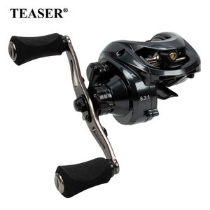 Carrete de Pesca de Alta Calidad TEASER <span class=keywords><strong>SOUTHPAW</strong></span> 2023, 10+1BB, Relación 6.3:1, Carrete de Baitcasting para Pesca en Agua Salada, Mango Potente - Product Image 1