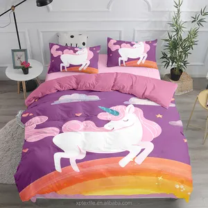 Manufacturers Direct Custom Design 3D Digital Printing Cartoon Pattern 100% Polyester Duvet Cover Set Bedding Set For Winter