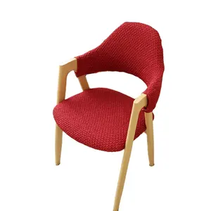 Popular Design Red Hollowout Elastic Spandex Chair Cover