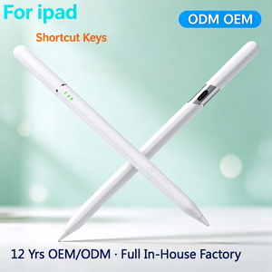 ปากกาสไตลัสแม่เหล็กแบบแอคทีฟ ปากกาสไตลัสแบบคาปาซิทีฟสำหรับ <span class=keywords><strong>iPad</strong></span> รองรับการเชื่อมต่อ Bluetooth ตรวจจับมุมเอียง ป้องกันการสัมผัสโดยฝ่ามือ พร้อมปุ่มลัด - Product Image 1