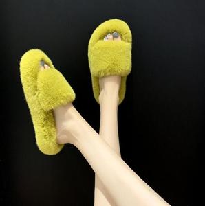 Popolare morbido pile da donna per pantofole alla moda soffice <span class=keywords><strong>casa</strong></span> per pantofole per tutte le stagioni-estate inverno - Product Image 3