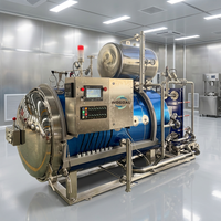 Autoclave industriel horizontal pour la stérilisation à la vapeur des aliments en conserve (champignons, fruits, légumes)