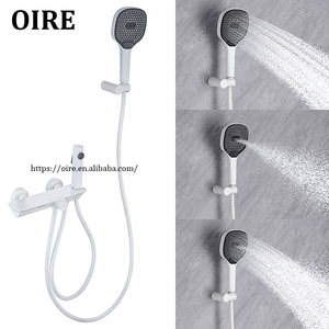 <span class=keywords><strong>Kit</strong></span> <span class=keywords><strong>de</strong></span> Mitigeur <span class=keywords><strong>de</strong></span> Douche et Baignoire Blanc à Trois Fonctions Oire avec Douchette à Main en Laiton pour Usage Hôtelier - Product Image 2