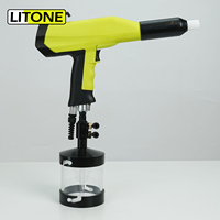 Máquina de Recubrimiento Electrostático en Polvo Tipo Taza de Cambio Rápido Litone con LED de 200, 500, 800 ml y 10KV para Laboratorio de Desarrollo de Color PHIRST-C