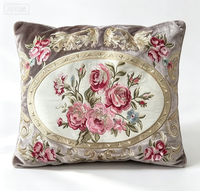 Tissu de canapé en velours tissé polyester/métallique, respirant, de luxe, à motifs floraux, personnalisé en usine, pour la décoration intérieure