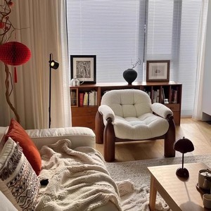 Vintage Style Fabric Beanbag Chair Square Foam Filling <b>For</b> Child Living Room <b>Sofas</b> - Product Image 3