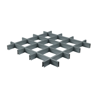 Grille en aluminium de luxe suspendue pour décoration intérieure, grille métallique pour plafond, grille en T pour plafond d'hôtel
