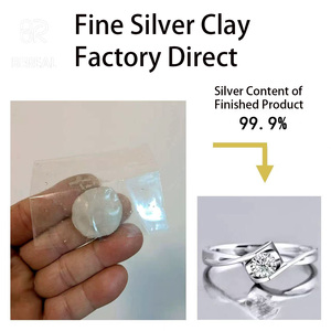 Bagues et pendentifs en argent pur de qualité professionnelle, faits à la main, avec empreintes de nez de chat et de chien, pour jeux parent-enfant - Product Image 2