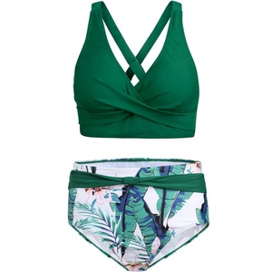 Traje de Baño Bikini OEM 2022, Traje de Baño para Mujer, Tankini de Cintura Alta, Diseño de Tanga, Alta Calidad - Product Image 1