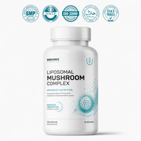 Complexe de champignons liposomales en vrac, marque privée, naturel, pour adultes, supplément bio-actif pour la santé cognitive et le soutien immunitaire