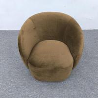 Ensemble de canapés modulaires contemporains de style américain, fauteuils d'appoint de luxe pivotants en velours éponge, pour salon et hôtel, avec structure en bois