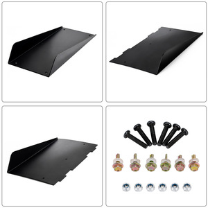 Car Rear Bumper <b>Diffuser</b> Shark Fin Spoiler Black ABS Universal Type Sports Style Decoration - Product Image 4