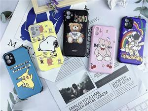 Funda de teléfono 6D a prueba de golpes personalizada con cuero PU de alta <span class=keywords><strong>calidad</strong></span> y TPU para iPhone 16 15 14 13 12 11 PROMAX funda trasera de cuero PU - Product Image 2