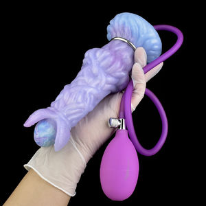 ลูกบอลช่องคลอดของเล่นทางเพศแบบมือกดทางทวารหนักสำหรับไข่ซิลิโคนแบบเจาะรูรูปมังกรแพนโดร่า - Product Image 6