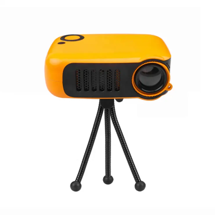 New A2000 Mini Projector 800 Lumens Portable LED Home Multimedia Video Player With Built-In Speaker To Send HD Cable With Tripod