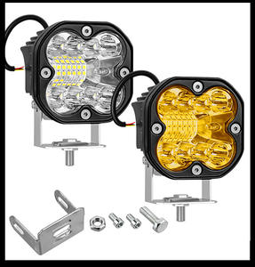 66W LED fendinebbia per motocicli 4x4 veicoli fuoristrada 3 pollici bianco ambra brillante lampada Bar fari a LED - Product Image 2