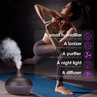 500ML Mini Portable Sans Fil BT Haut-Parleur Diffuseur D'huile À Ultrasons pour Maison Hôtel Bébé Chambre Usage Extérieur