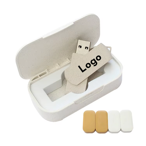 แฟลชไดรฟ์ความเร็วสูง2.0ดีไซน์รูปต้นข้าวสาลีเป็นมิตรต่อสิ่งแวดล้อม USB 2.0 USB - Product Image 1