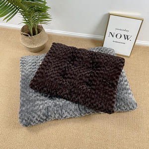 Yeni varış kare kabarık evde beslenen hayvan yatak uzun köpek peluş yastık paspaslar çıkarılabilir yastık yıkanabilir peluş Pet köpek yatağı ve kediler - Product Image 5