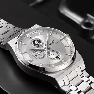 Montre de luxe pour hommes de la marque CARNIVAL, automatique, mécanique, avec cristal saphir, cadran multifonction, en acier inoxydable - Product Image 3