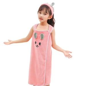 New Factory <strong>Children's</strong> Bath Dress Girl Wearable Bath <strong>Towel</strong> Cartoon Baby <strong>Swimming</strong> Pool Bath Robe Beach <strong>Towel</strong> Microfiber - Product Image 1