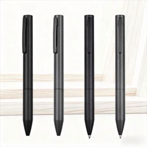 High Quality Custom Logo Black Matte Gray Metal Ballpoint <b>Pen</b> 1.0 mm Writing Width Novelty Business Use Ball <b>Pen</b> for Promotional - Product Image 1