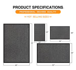 <span class=keywords><strong>Paillasson</strong></span> anti-poussière Graceline, antidérapant, élégant et <span class=keywords><strong>grand</strong></span>, avec base en PVC, pour entrée extérieure, adapté aux animaux domestiques - Product Image 5