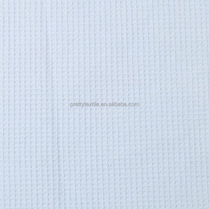 Certificato OEKO-Tex 100% cotone all'ingrosso della fabbrica tessuto waffle tinta unita con piccolo MOQ e colori misti - Product Image 3