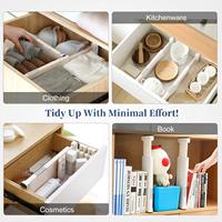 Diviseur tiroir extensible de cuisine, séparateur réglable pour tiroirs commode, chambre, salle de bains et bureau, nouveauté 2020