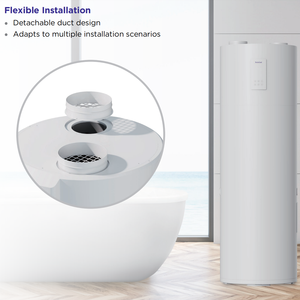 เครื่องทำน้ำอุ่นแบบปั๊มความร้อนออลอินวัน CE A++ IoT OTA รองรับ 21 ภาษา น้ำหนัก 150 กรัม ใช้สารทำความเย็น R290 พร้อม WIFI  วัสดุสแตนเลส  น้ำยาทำความเย็น R290 - น้ำยาทำความเย็นน้ำหนักไม่เกิน 150 กรัม - Product Image 4