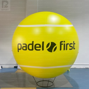 Pelota <span class=keywords><strong>de</strong></span> Pádel Inflable Gigante <span class=keywords><strong>de</strong></span> 6.5 Pies con Logotipo Personalizado, Decoración para Fotos, Ideal para Carnavales, Centros Comerciales y Actividades Deportivas - Product Image 1