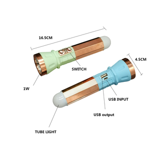 New 3 Wát + Ống Ánh Sáng Lithium Battery Sạc <span class=keywords><strong>Led</strong></span> Nhựa <span class=keywords><strong>Torch</strong></span> Đối Với Trang Chủ - Product Image 4