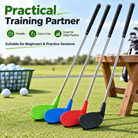 Club d'entraînement de golf multi-tailles en acier inoxydable avec poignée antidérapante confortable pour l'entraînement au golf en extérieur pour débutants