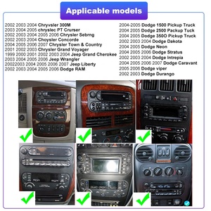 Lecteur Radio Auto pour JEEP Grand Cherokee Liberty Wrangler Chrysler 2002-2006 Android lecteur DVD de voiture écran multimédia stéréo - Product Image 3